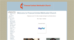 Desktop Screenshot of firwoodumc.org