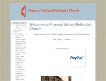 Tablet Screenshot of firwoodumc.org